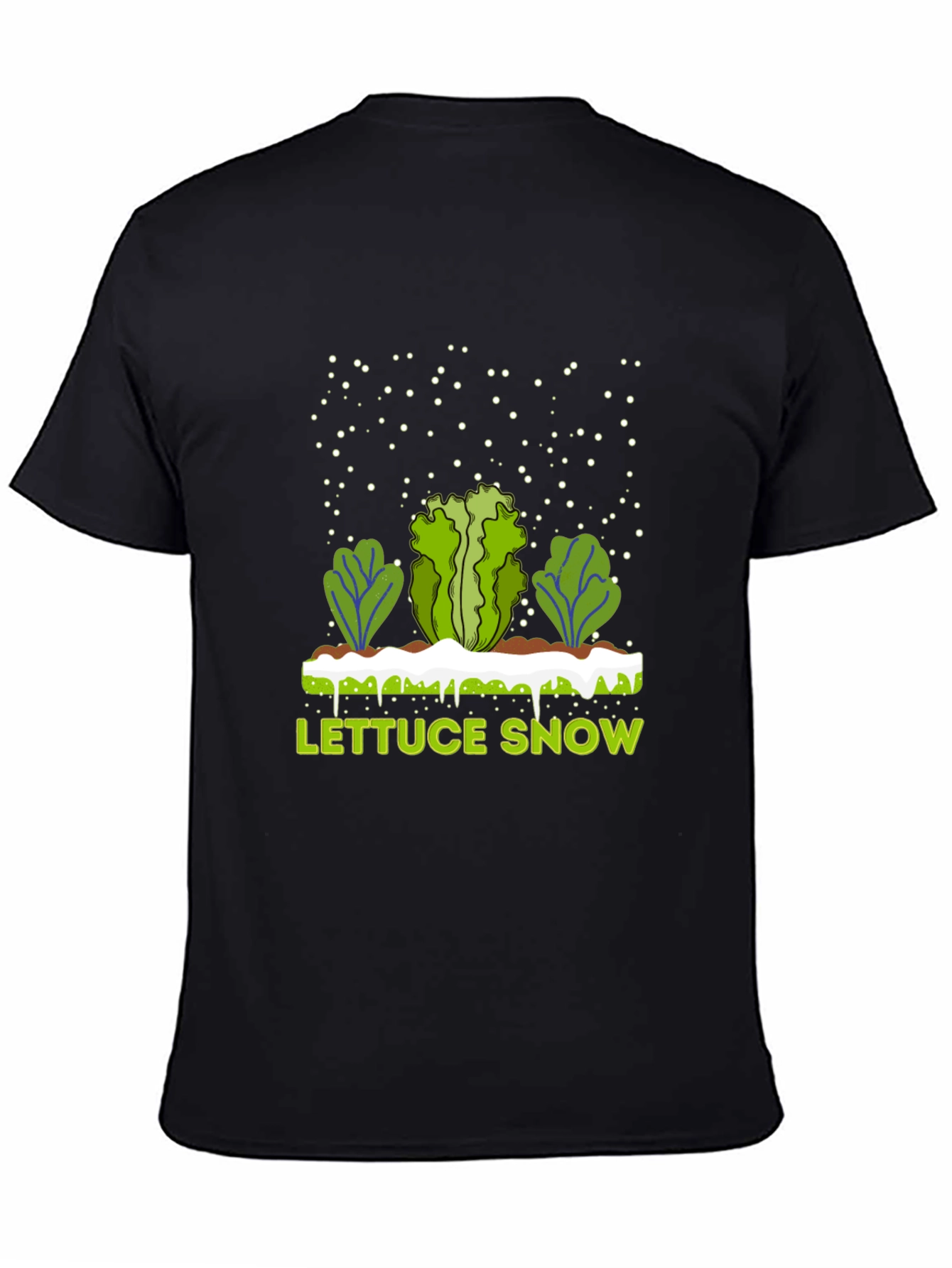 Lettuce Snow Novelty Graphic T-Shirt