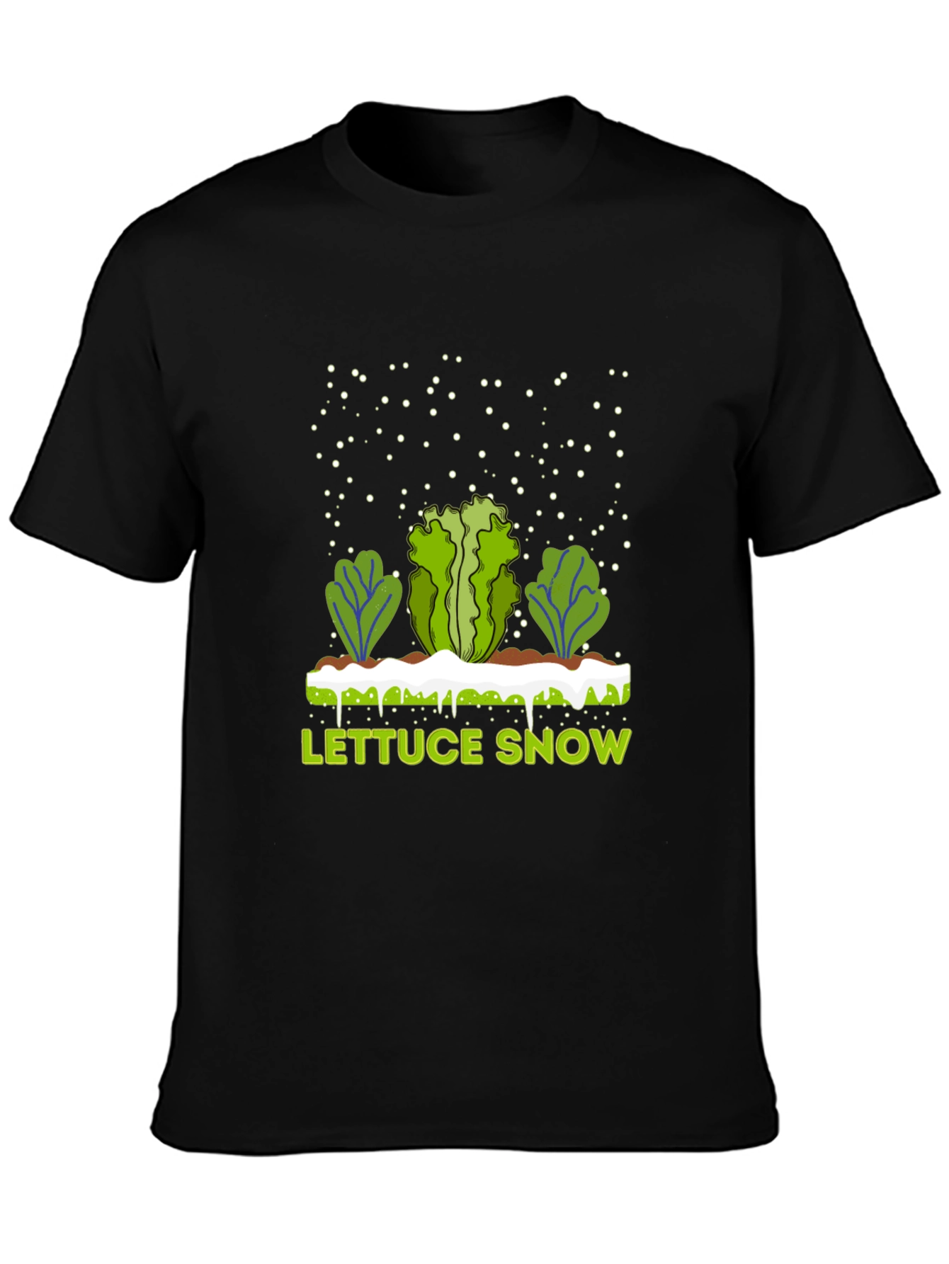 Lettuce Snow Novelty Graphic T-Shirt