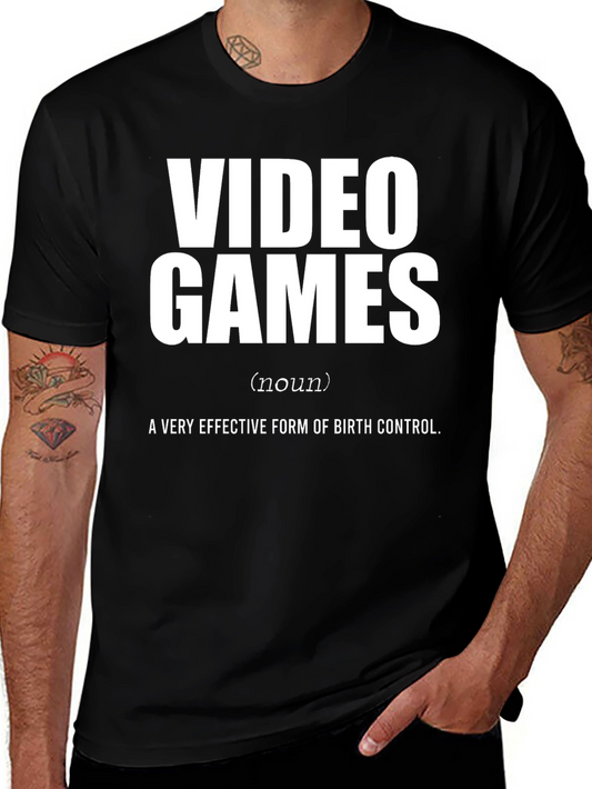 Funny Gamer Tee - Video Games Birth Control T-Shirt