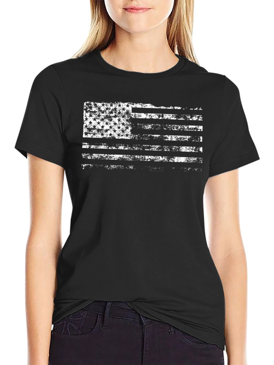 Distressed American Flag Graphic T-Shirt - Patriotic Pride