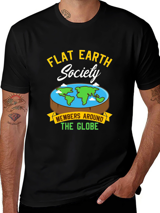 Flat Earth Society T-Shirt - Members Around The Globe