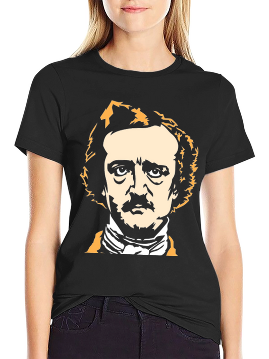 Edgar Allan Poe Graphic Tee - Literary Black T-Shirt