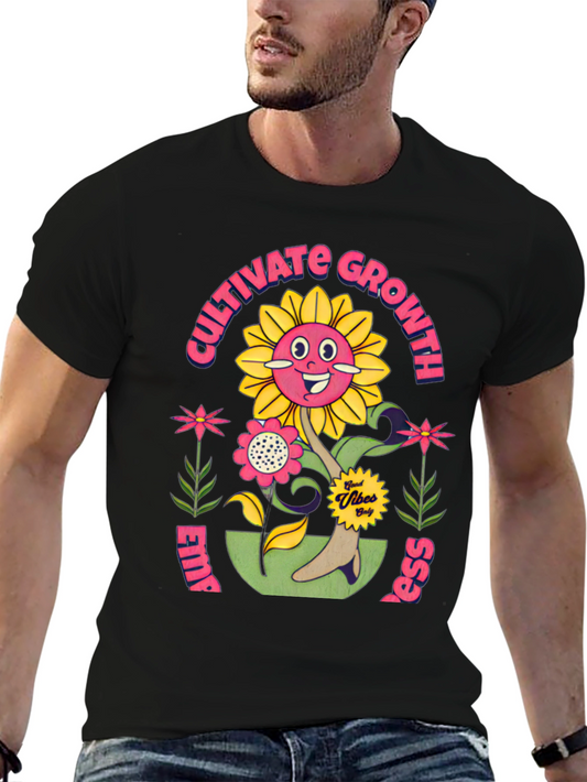 Cultivate Growth Unisex T-Shirt - Sunflower Design
