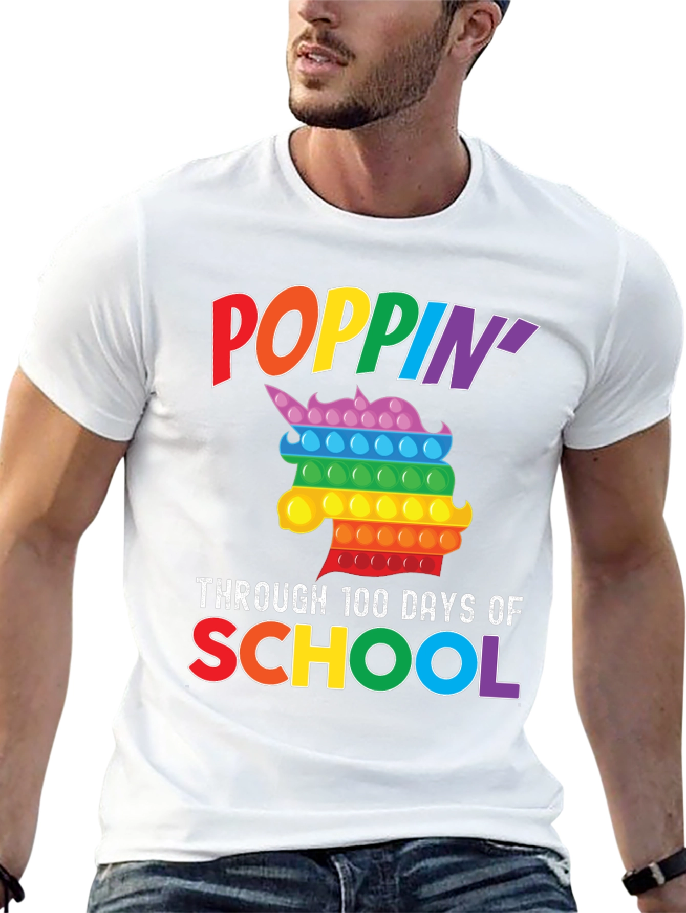 Poppin Through 100 Days of School T-Shirt