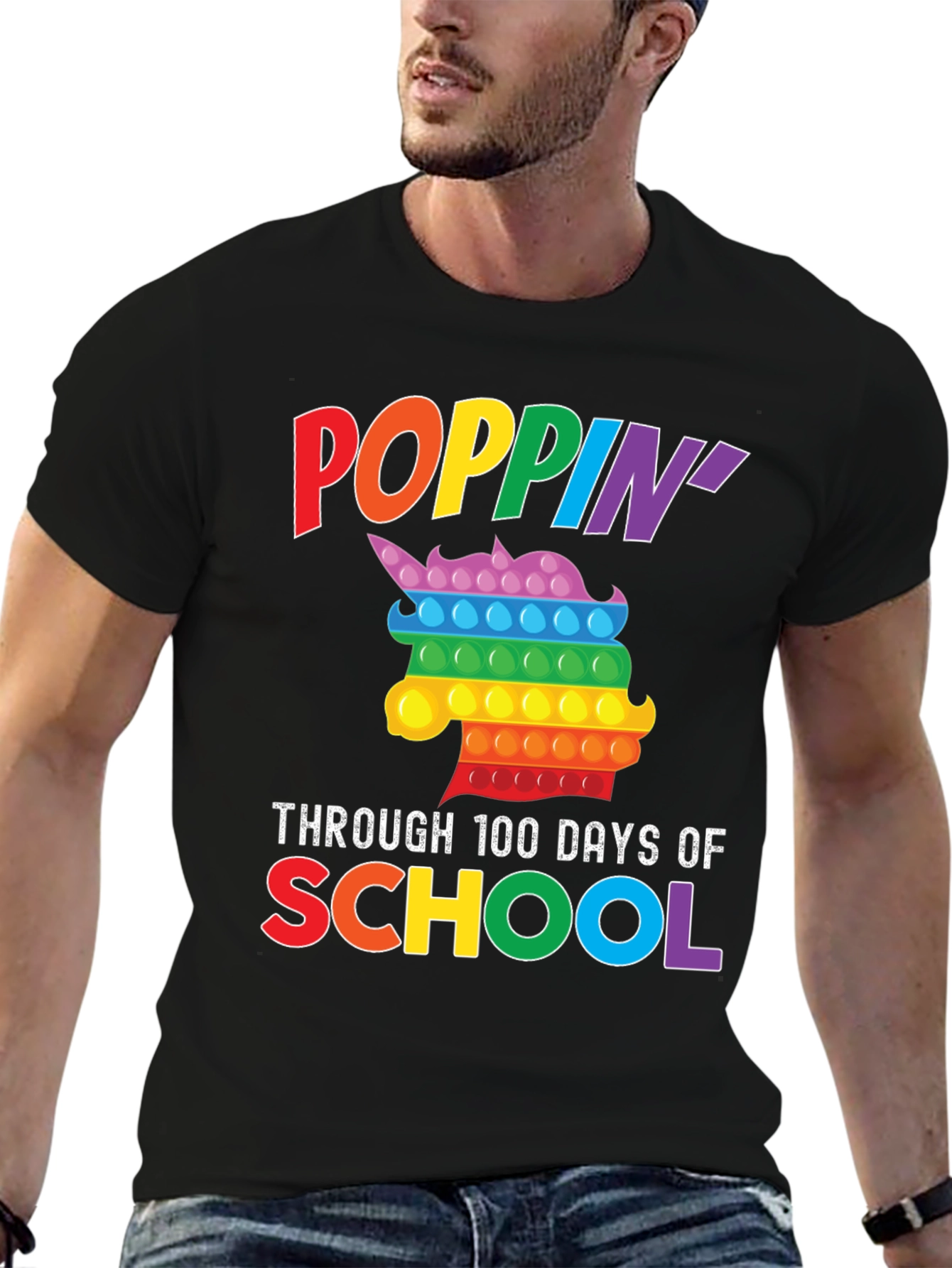 Poppin Through 100 Days of School T-Shirt