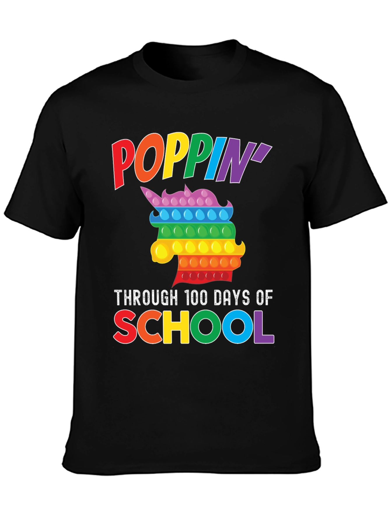 Poppin Through 100 Days of School T-Shirt