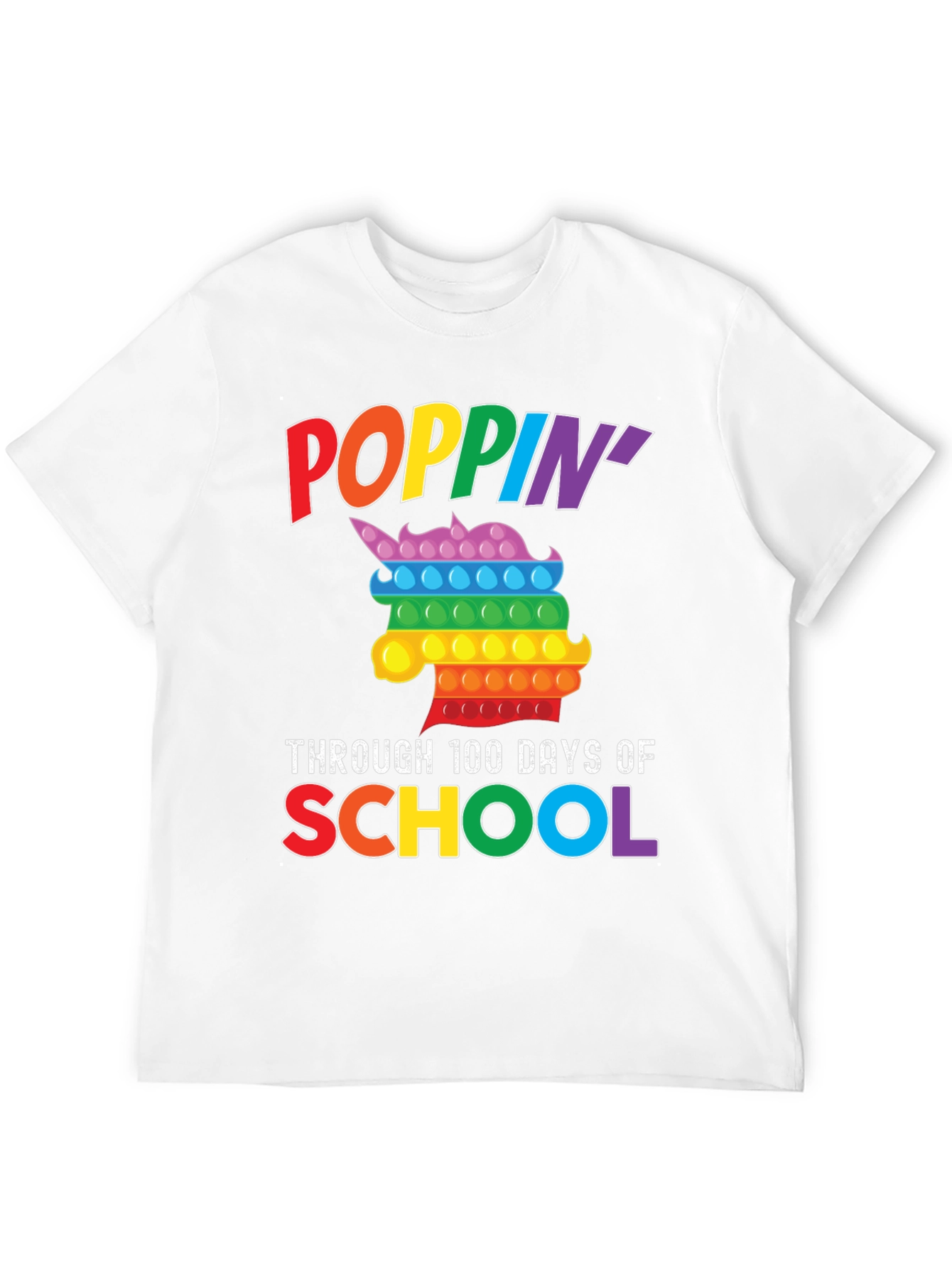 Poppin Through 100 Days of School T-Shirt