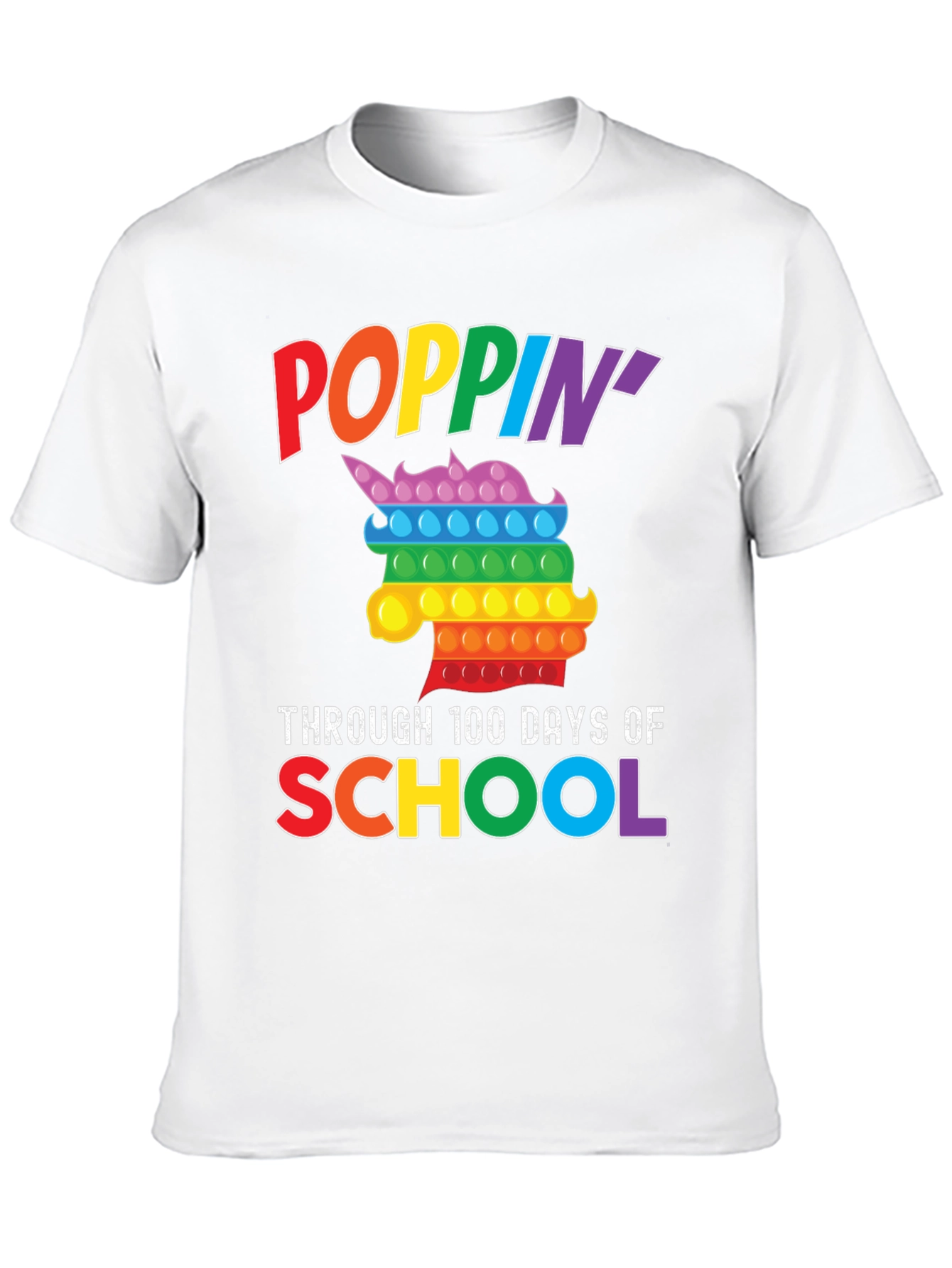 Poppin Through 100 Days of School T-Shirt