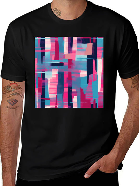 Abstract Geometric Graphic Print Tee