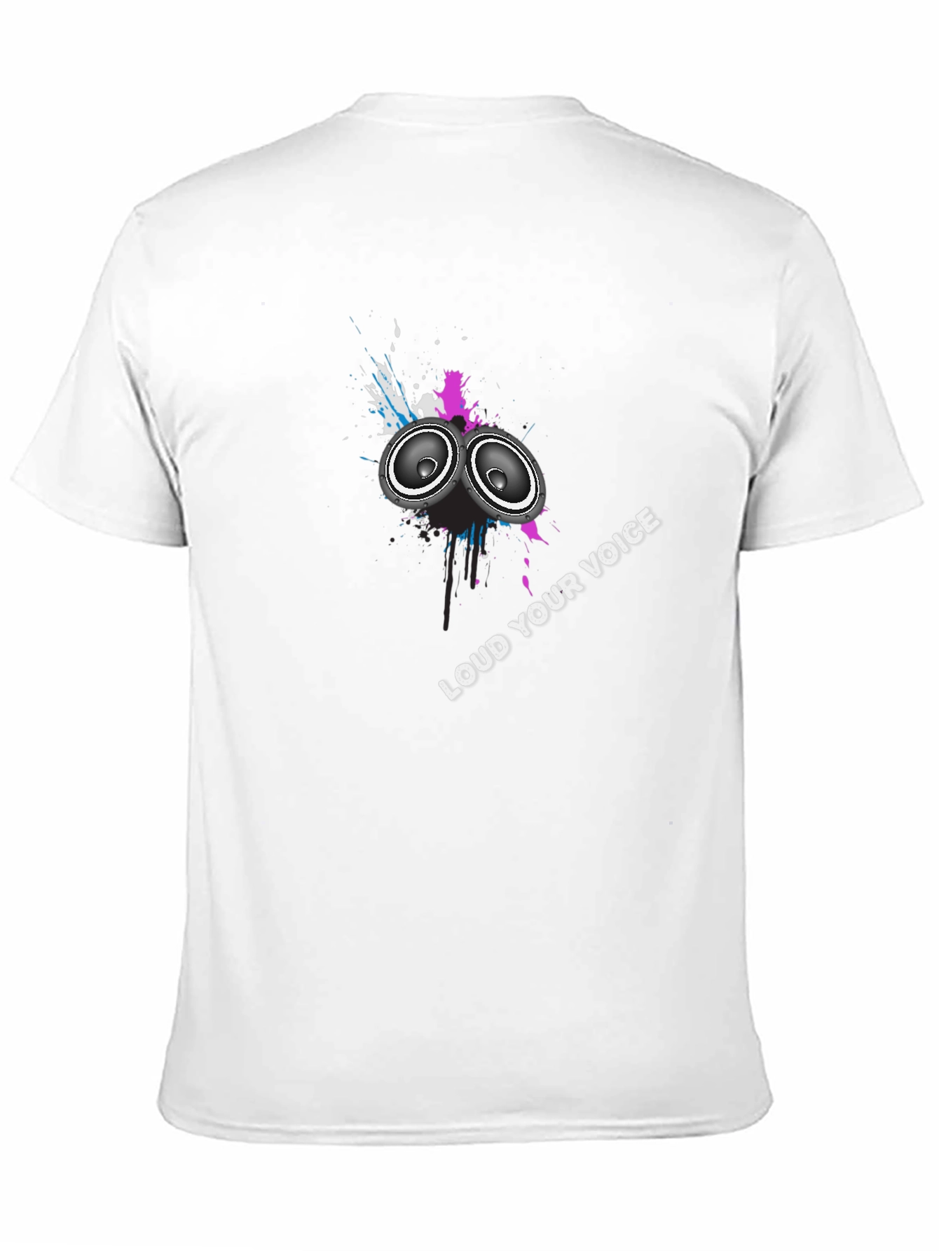 Loud Your Voice Graphic Black T-Shirt
