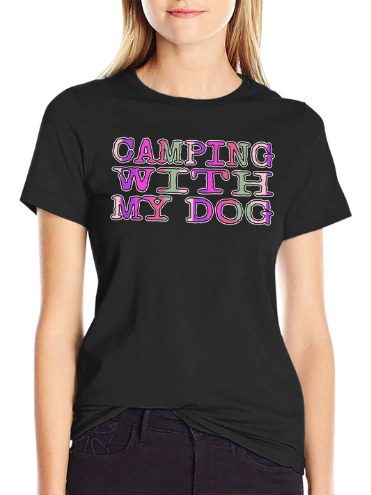 Camping With My Dog Graphic Tee