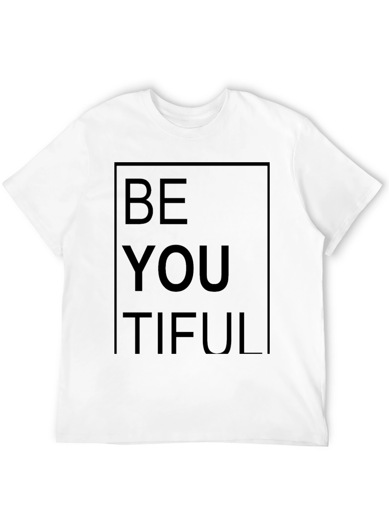 Be YOU tiful Graphic Tee - Black Unisex T-Shirt