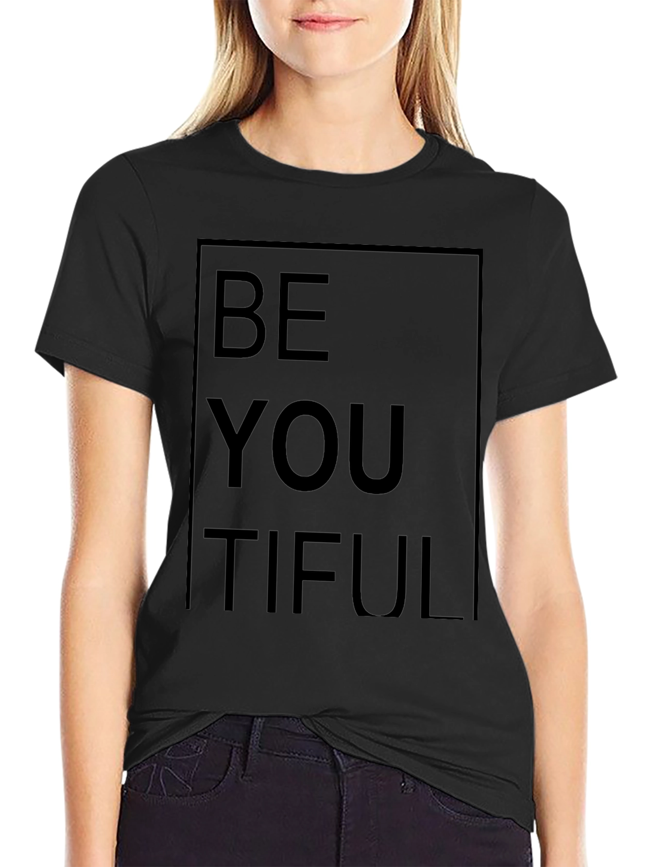 Be YOU tiful Graphic Tee - Black Unisex T-Shirt