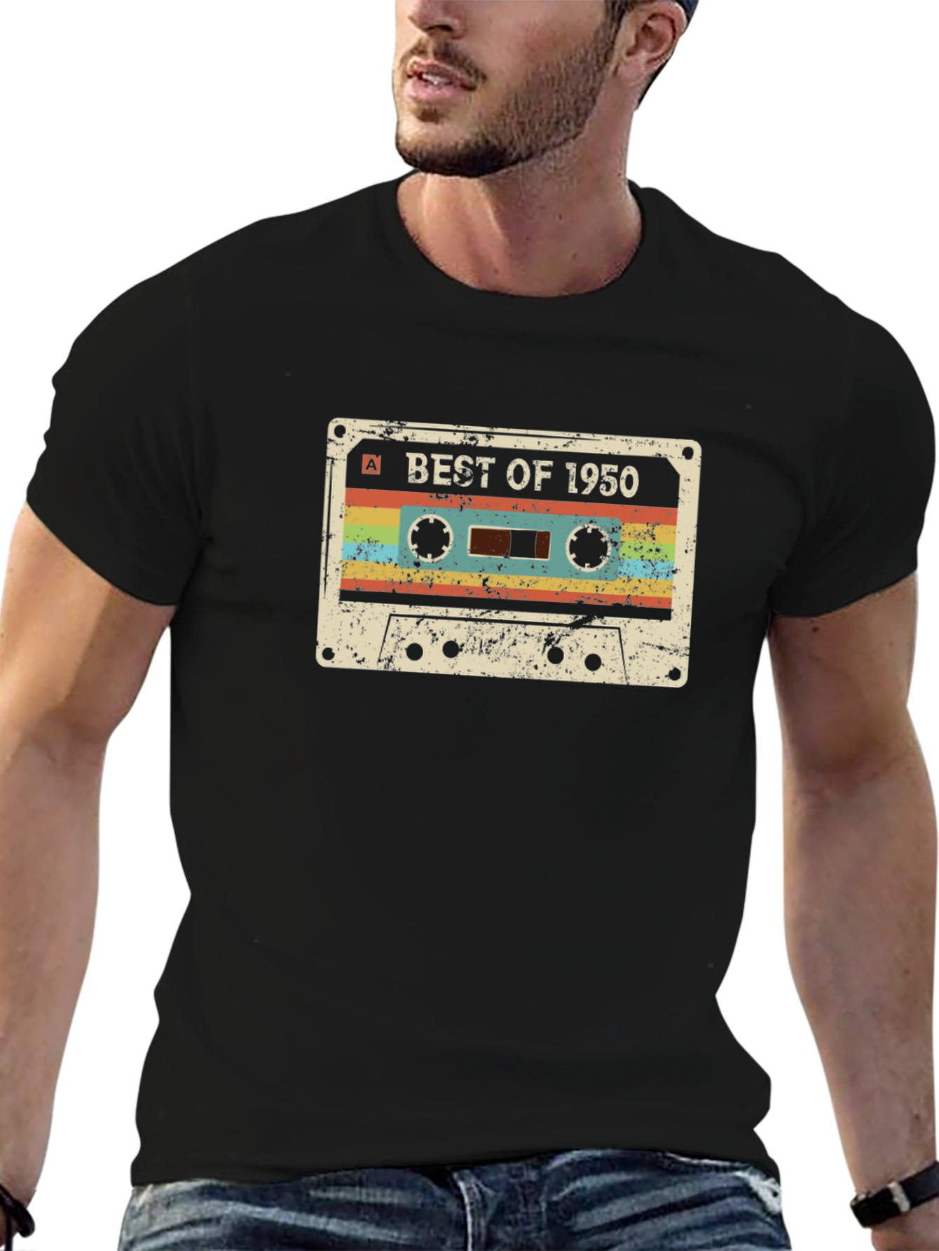 Retro Best of 1950 Cassette Graphic T-Shirt