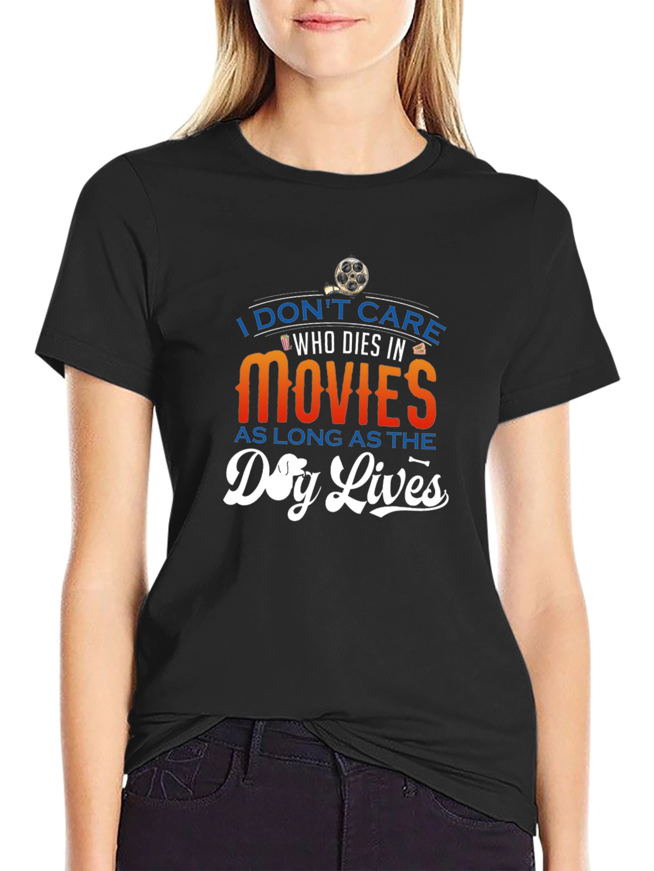 Movie Lover Graphic Tee - Dog Lives