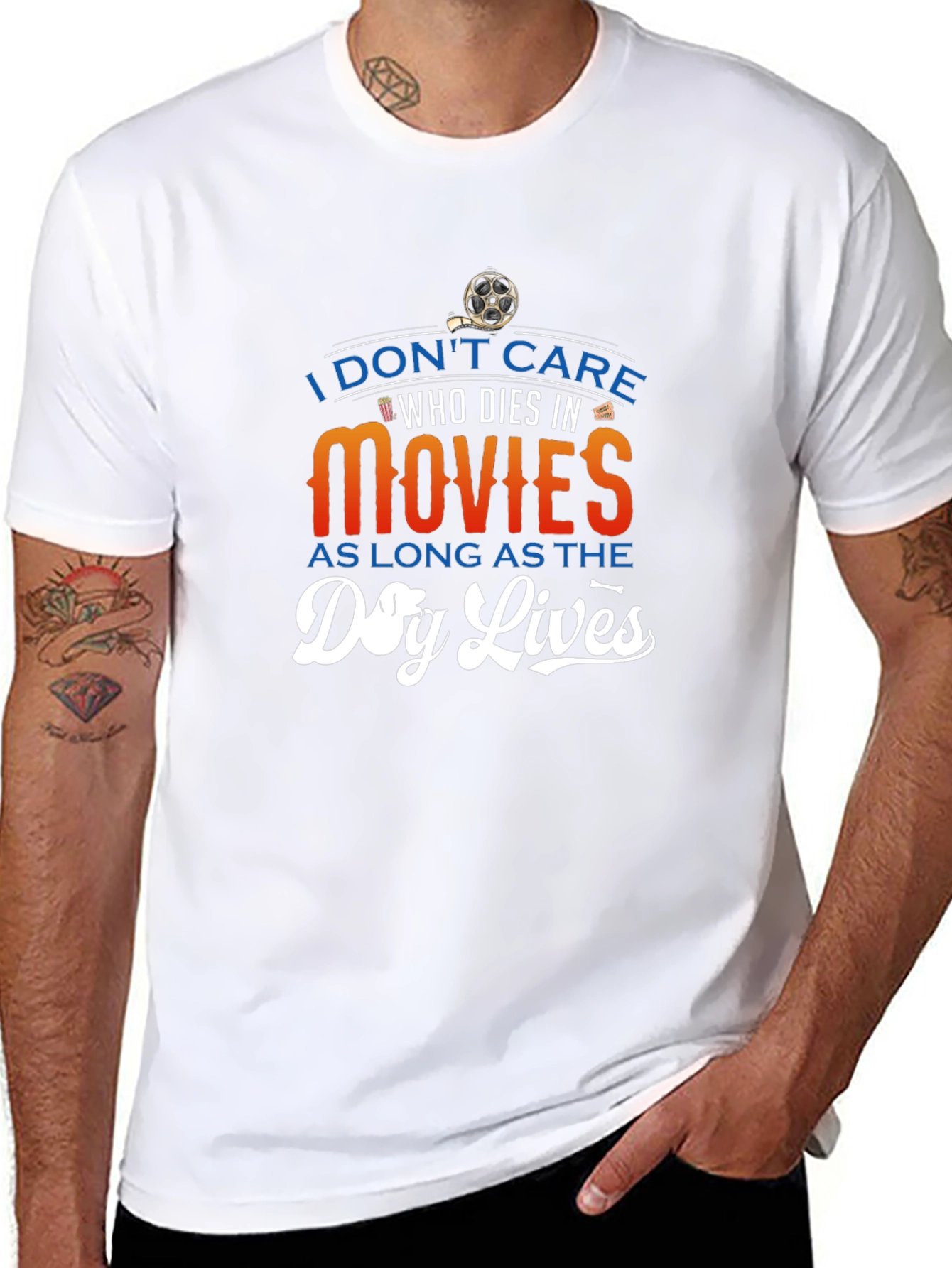 Movie Lover Graphic Tee - Dog Lives