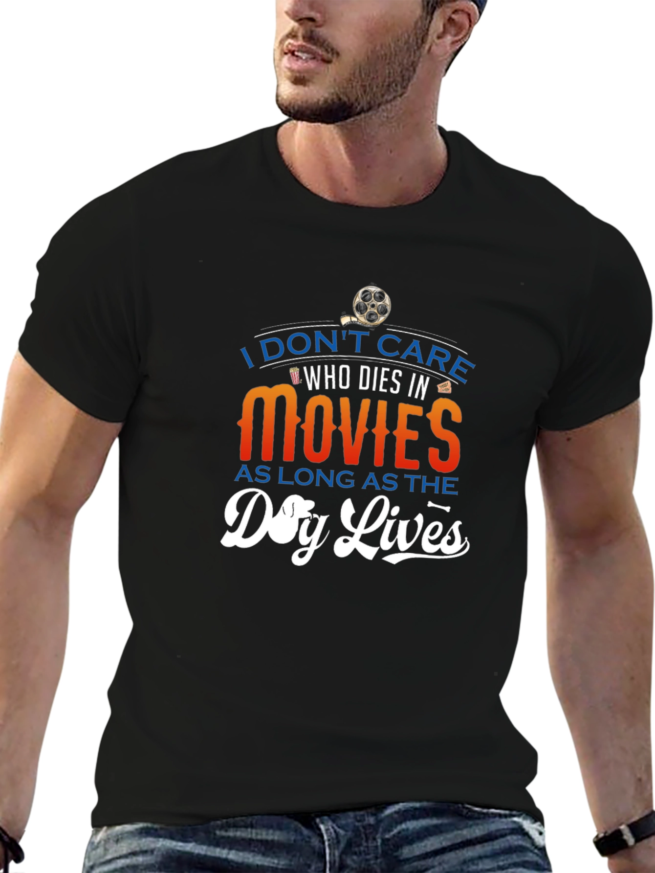 Movie Lover Graphic Tee - Dog Lives
