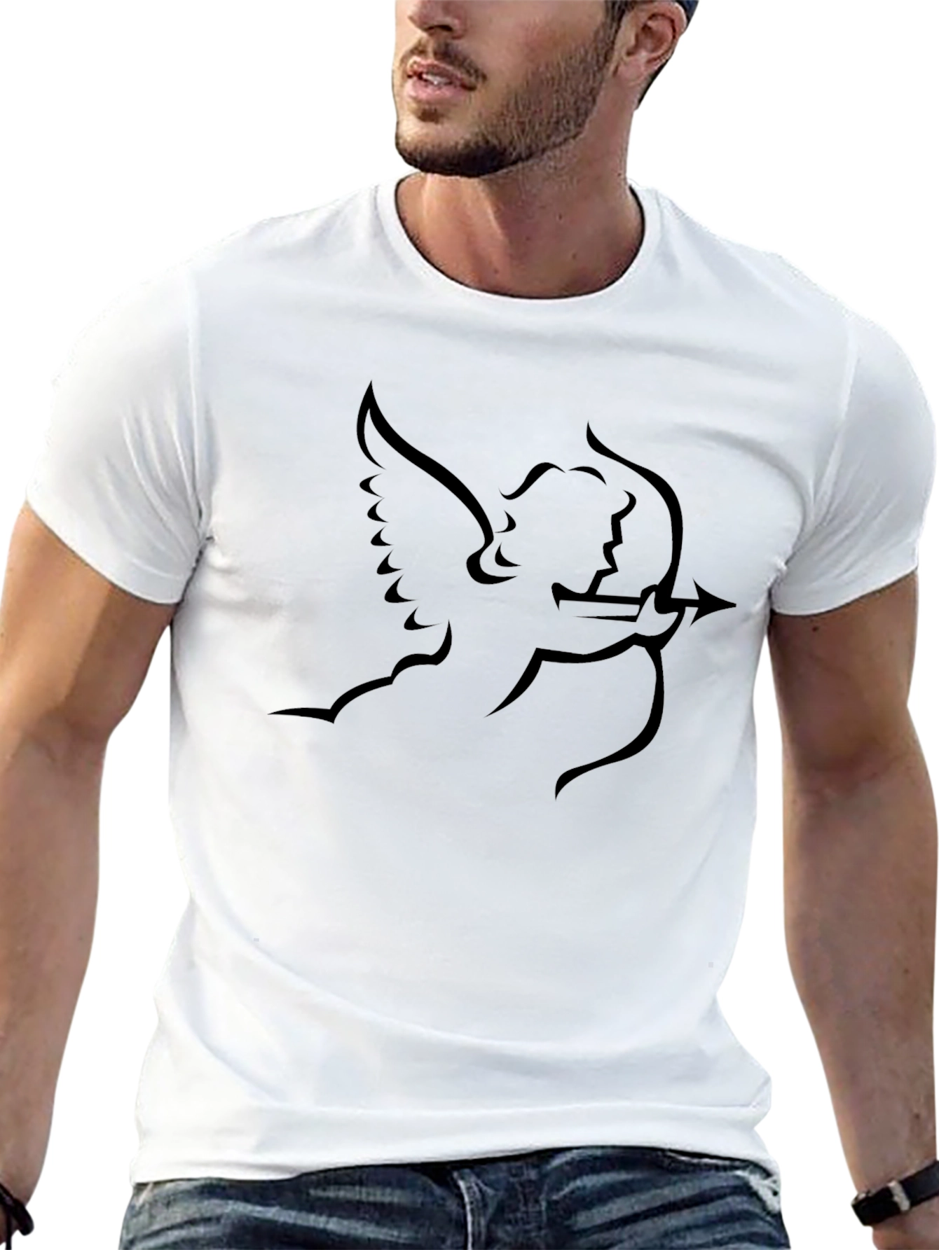 Cupid Graphic Black T-Shirt