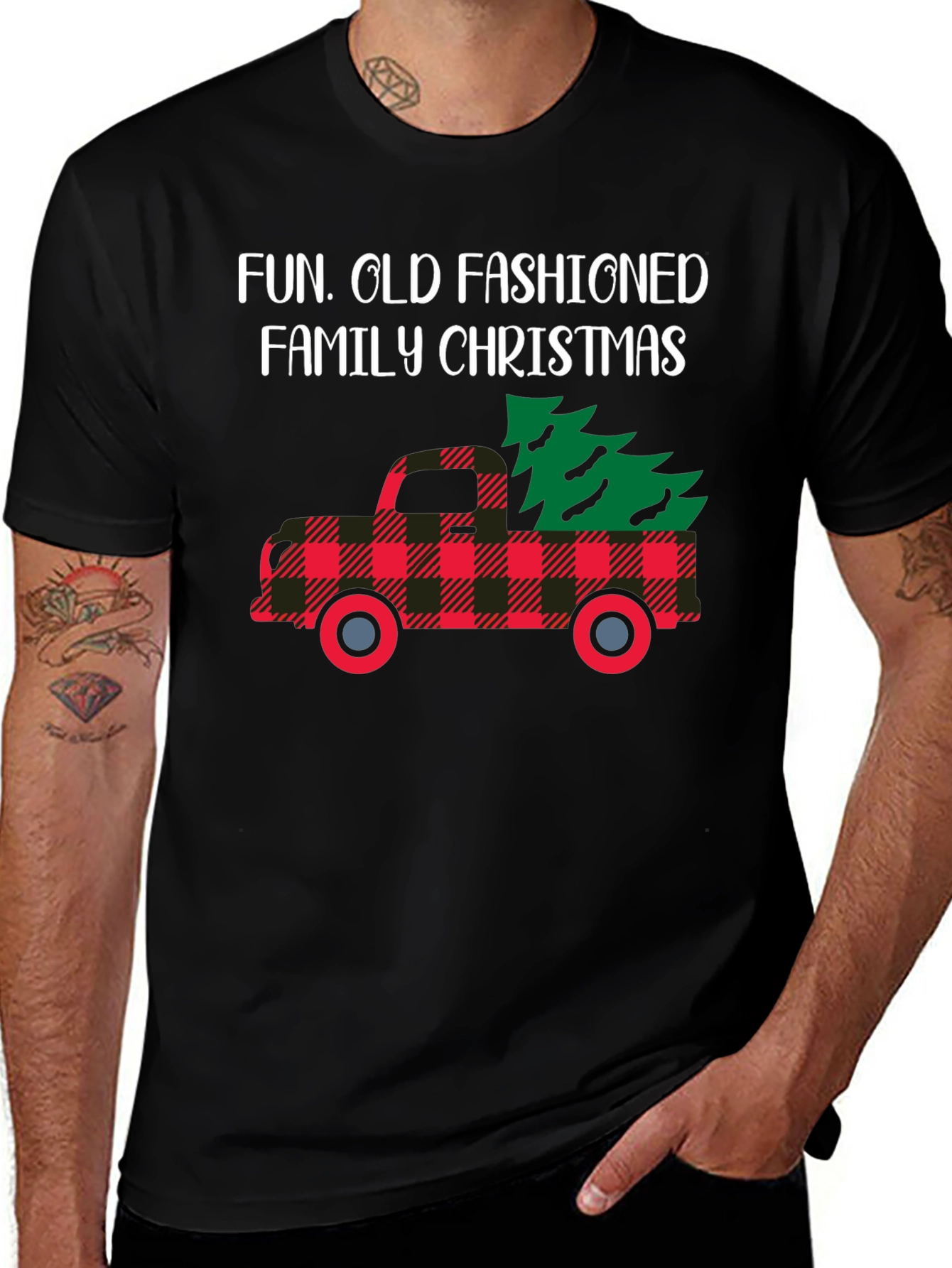 Fun Old Fashioned Family Christmas T-Shirt