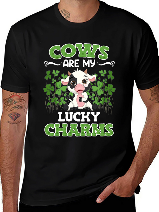 Cows Are My Lucky Charms T-Shirt St Patricks Day