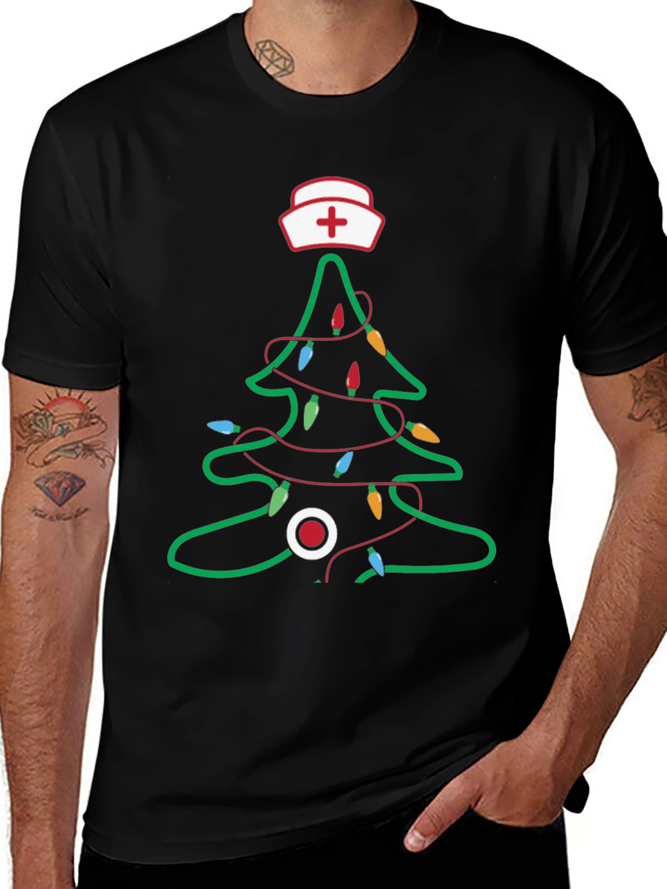 Nurse Christmas Tree T-Shirt