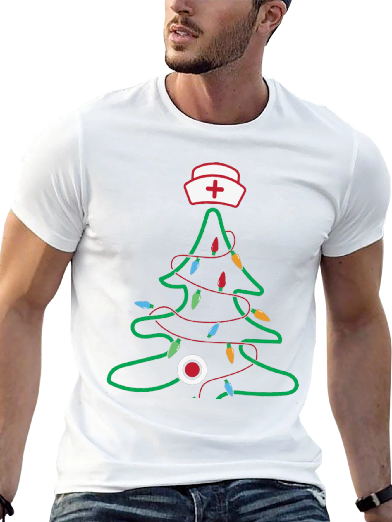 Nurse Christmas Tree T-Shirt