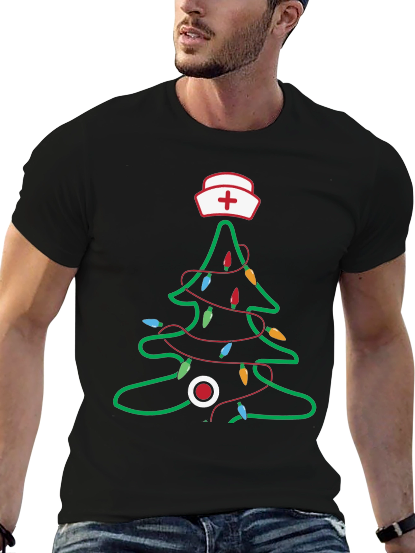 Nurse Christmas Tree T-Shirt