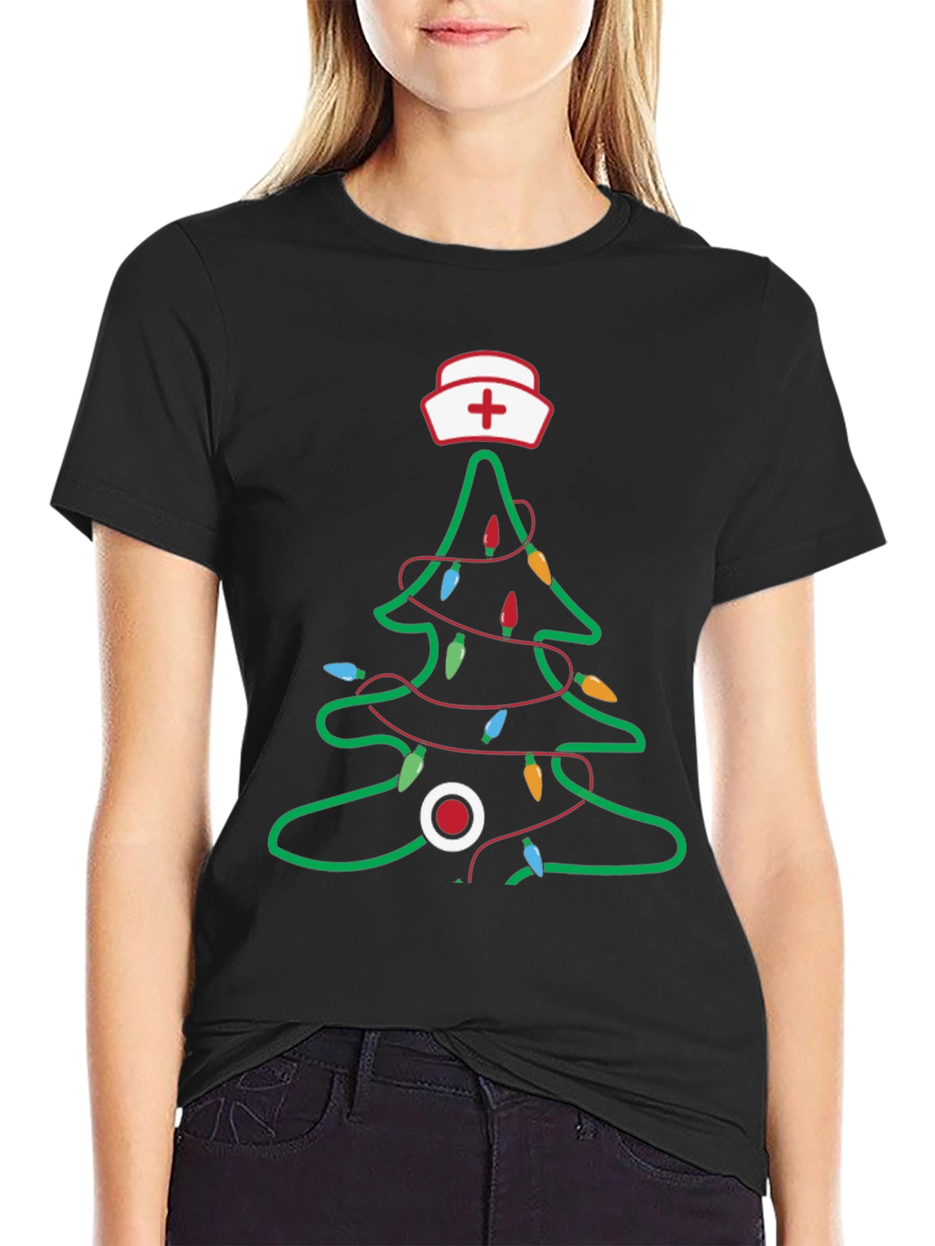 Nurse Christmas Tree T-Shirt
