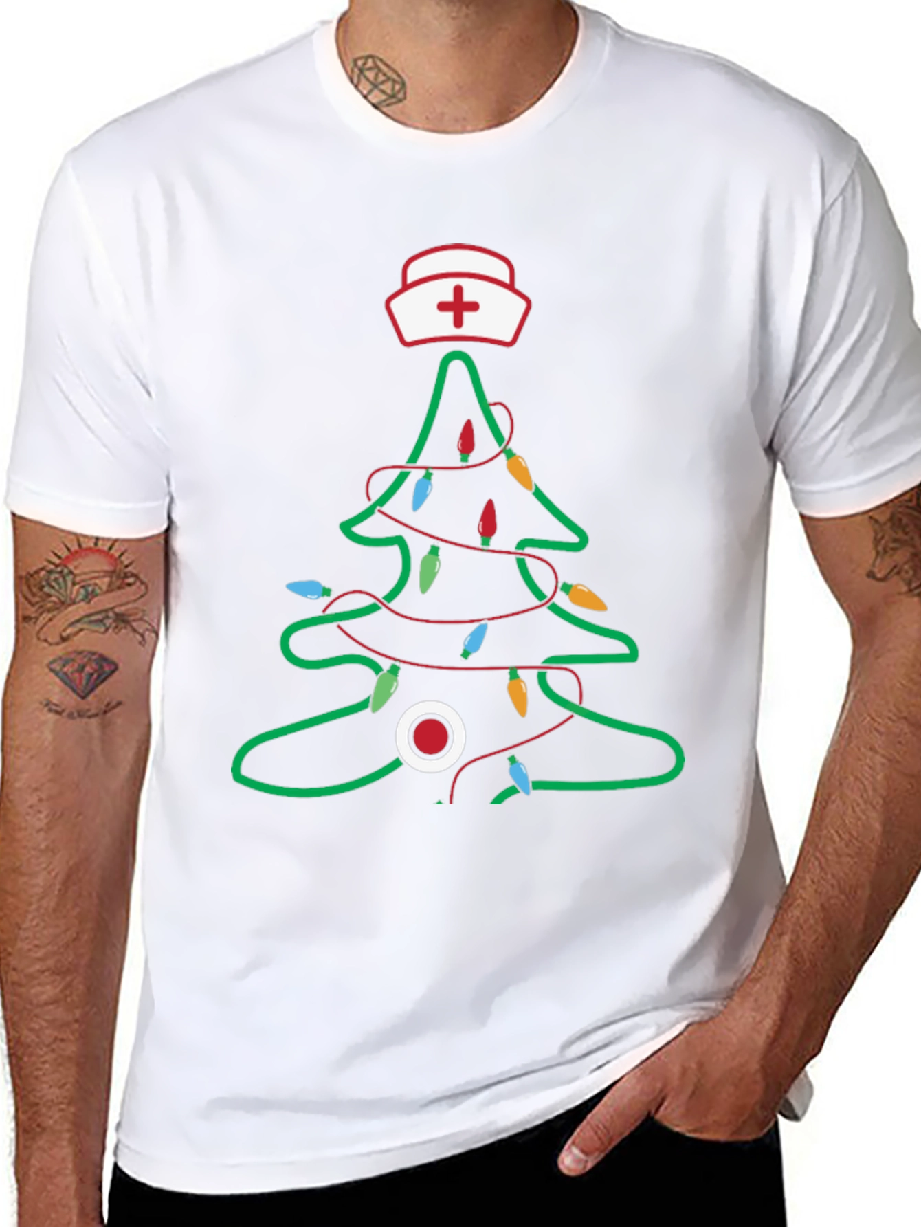 Nurse Christmas Tree T-Shirt