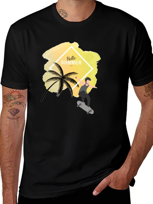 Hello Summer Skateboard T-Shirt