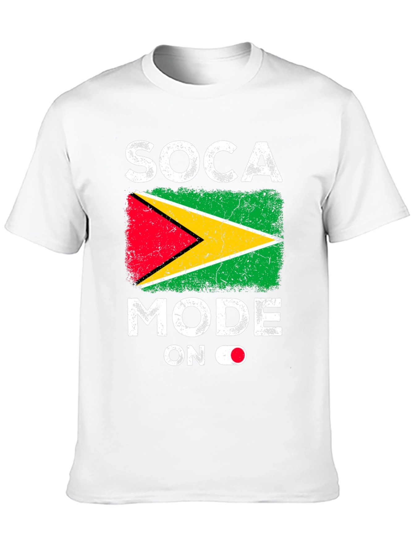 Soca Mode ON Guyana Flag T-Shirt