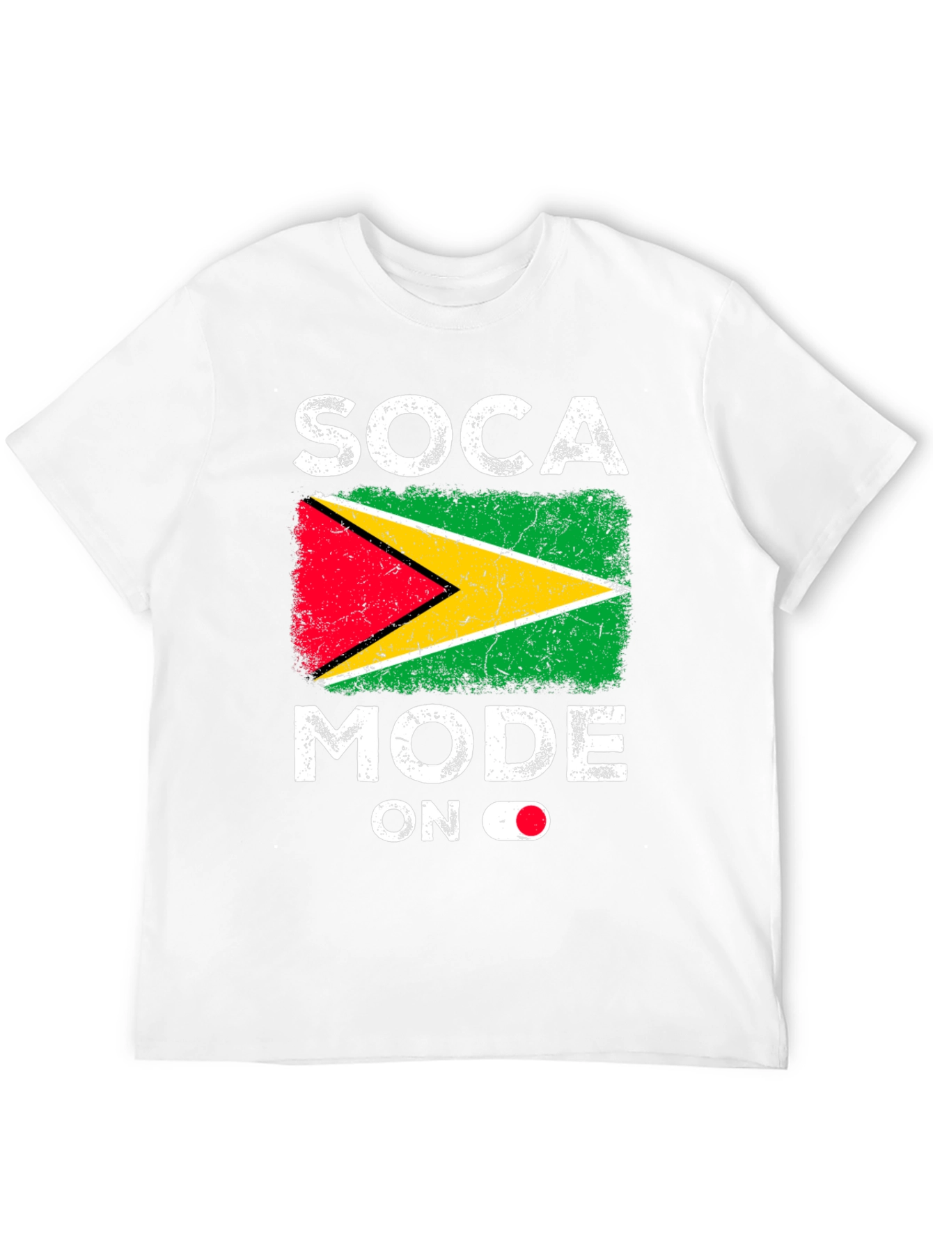 Soca Mode ON Guyana Flag T-Shirt