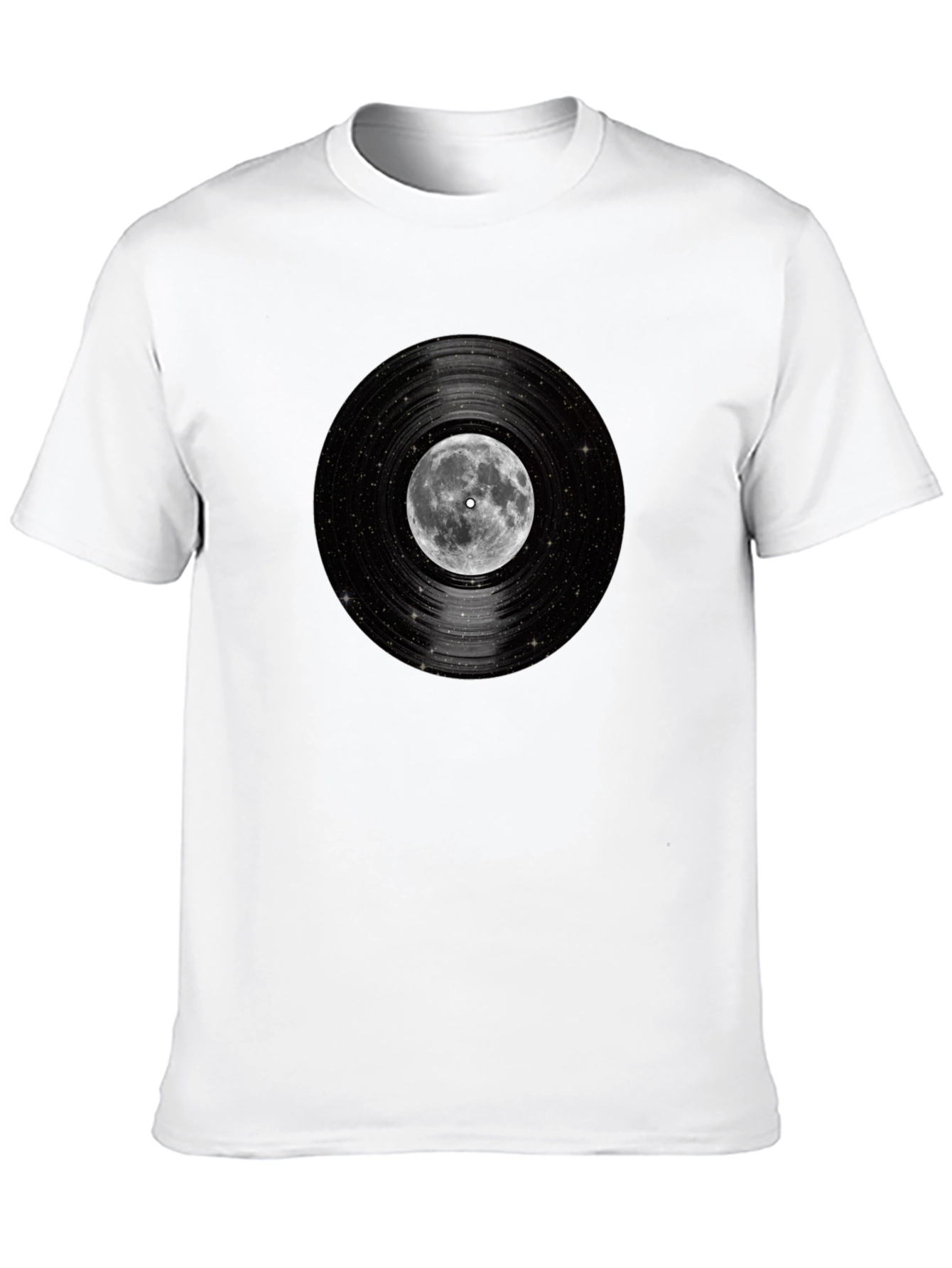 Moon Vinyl Record Graphic T-Shirt