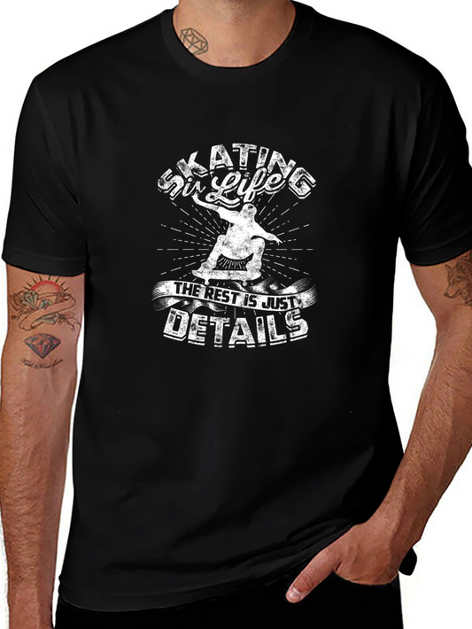 Skating is Life T-Shirt - Classic Black Tee
