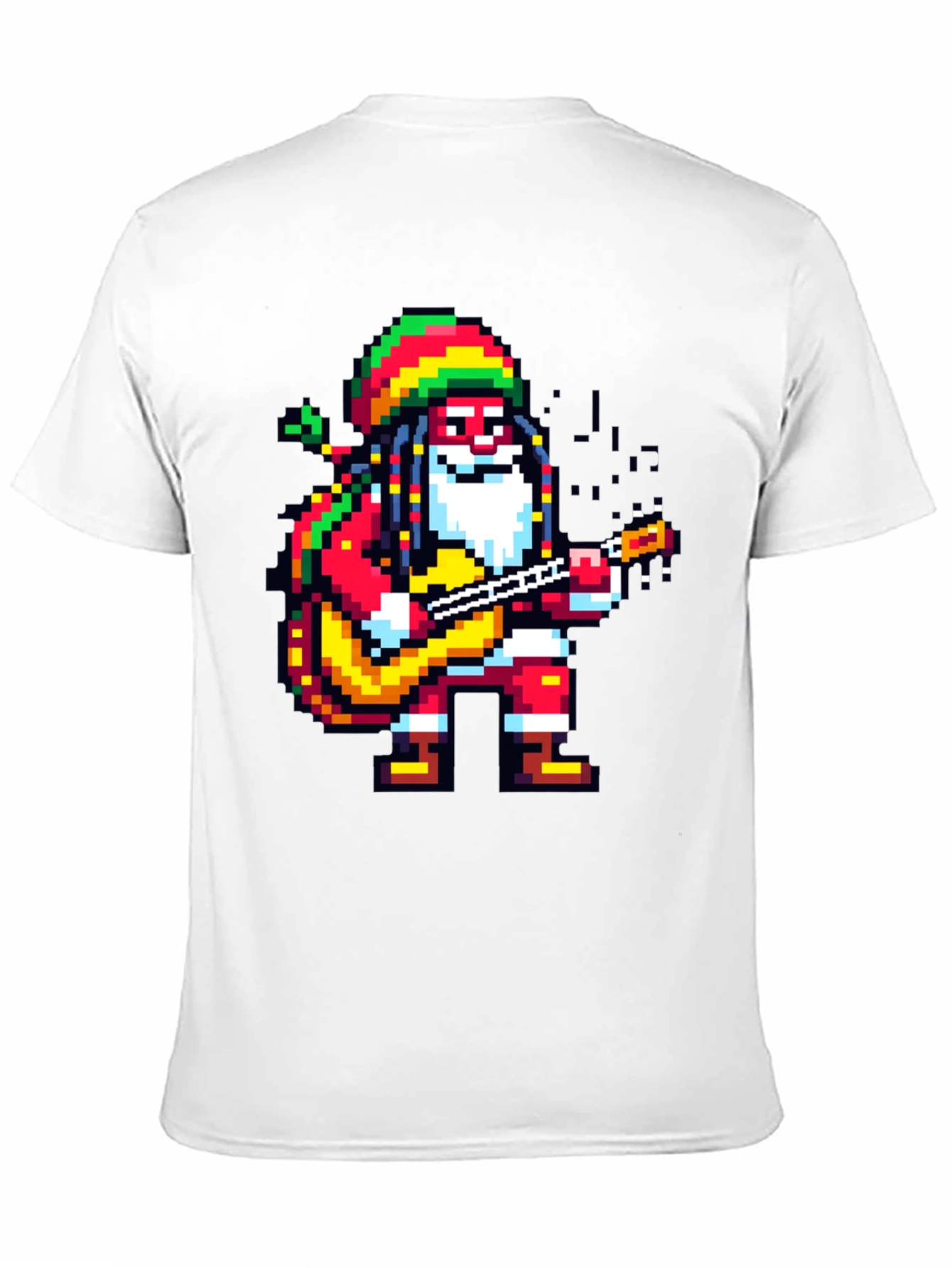 Rasta Santa Pixel Art T-Shirt