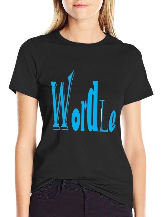 Wordle T-Shirt - Black Novelty Tee
