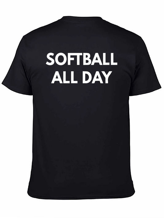 Softball All Day Graphic T-Shirt