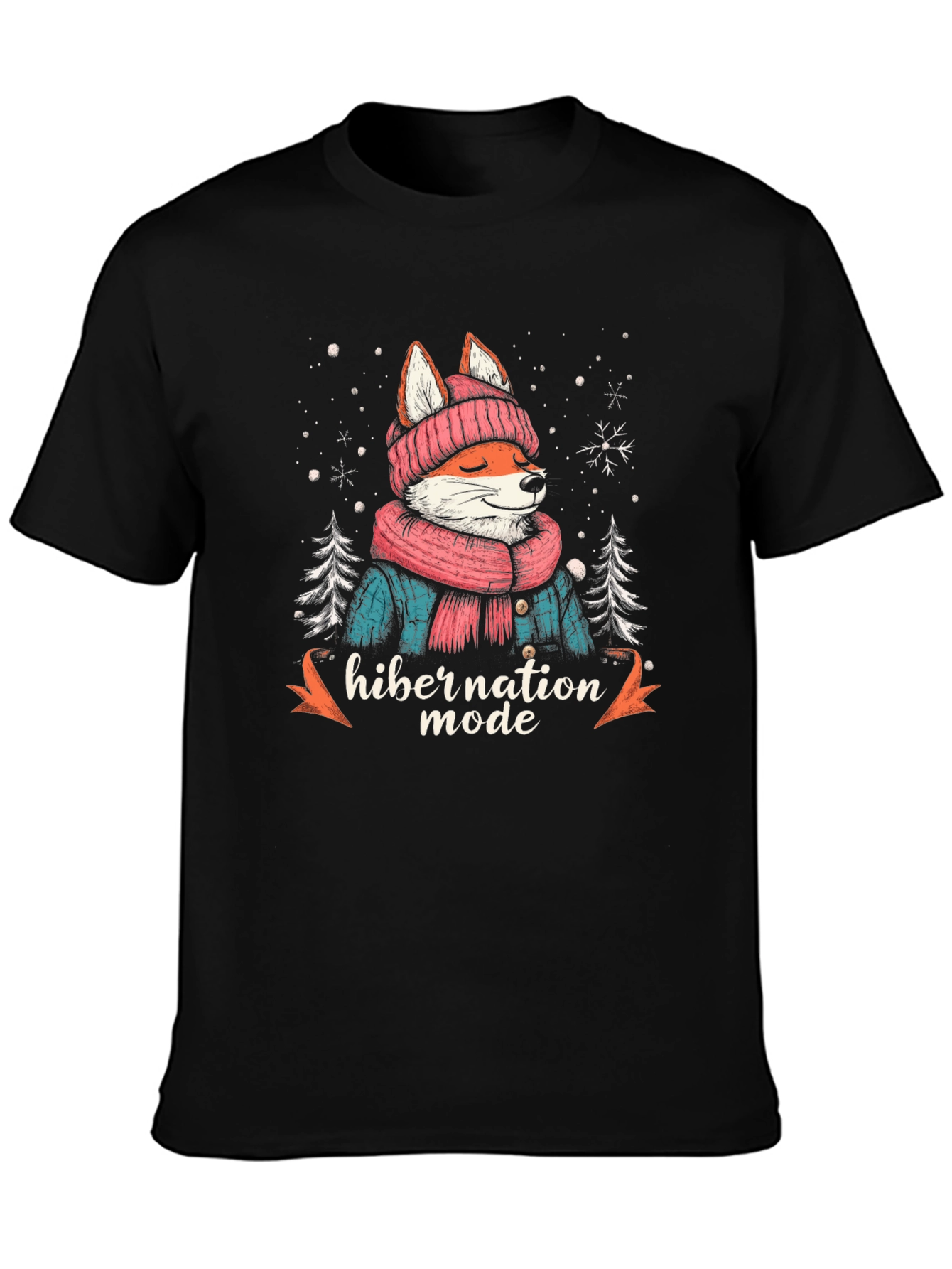 Hibernation Mode Fox Graphic Tee