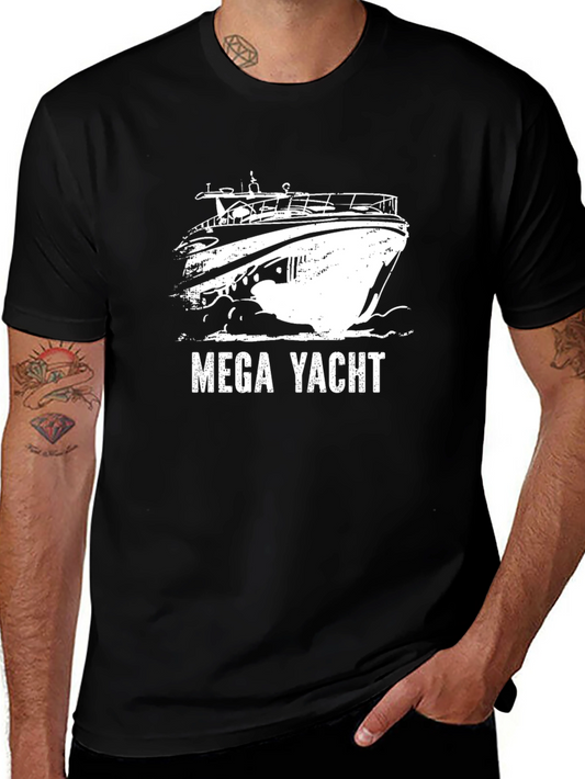 Mega Yacht Graphic T-Shirt - Stylish Boating Tee