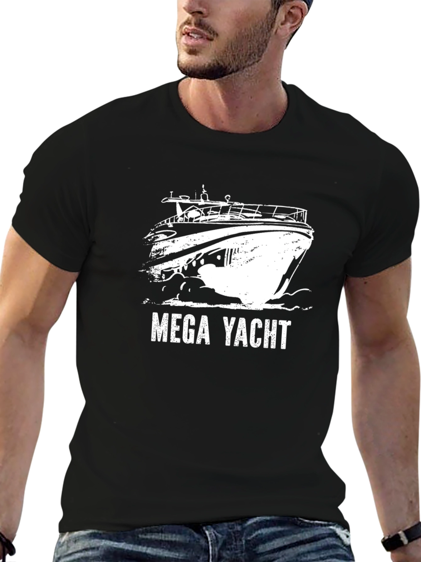 Mega Yacht Graphic T-Shirt - Stylish Boating Tee