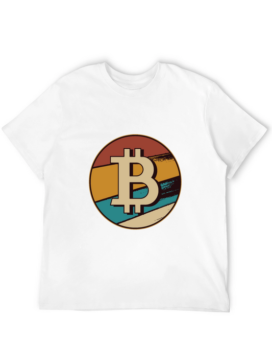 Bitcoin Retro Sunset Graphic Tee