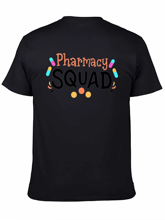 Pharmacy Squad Graphic T-Shirt - Black