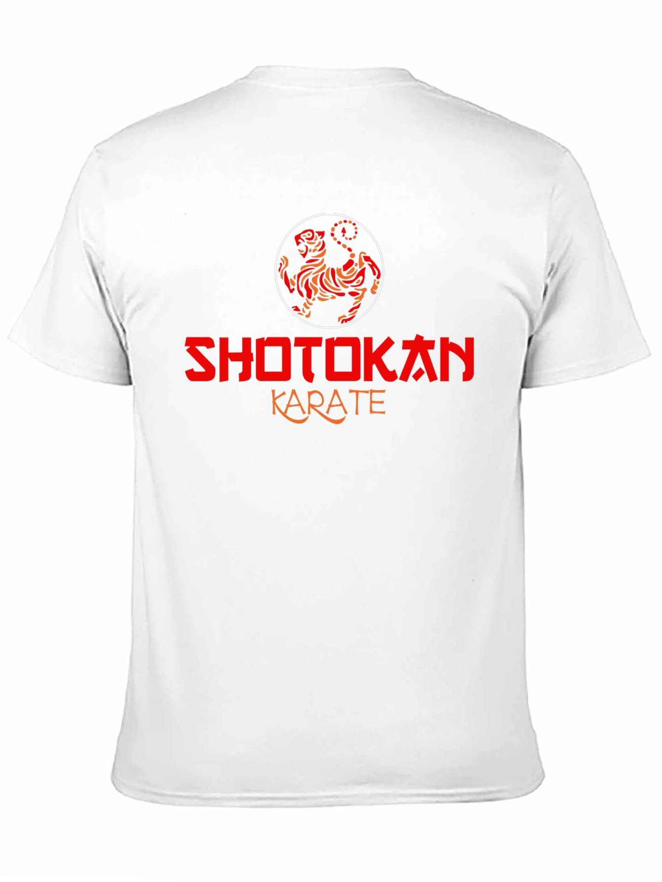 Shotokan Karate Black T-Shirt Tiger Logo