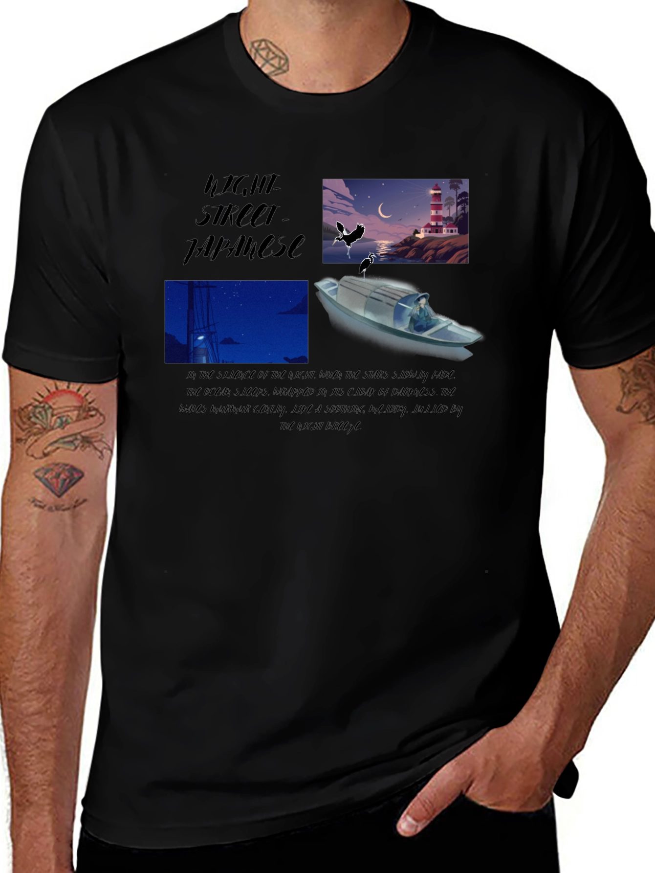 Japanese Night Street T-Shirt