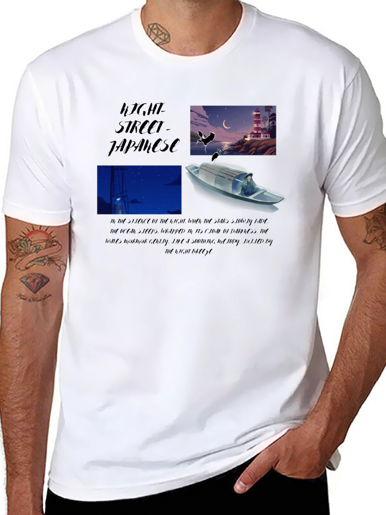 Japanese Night Street T-Shirt