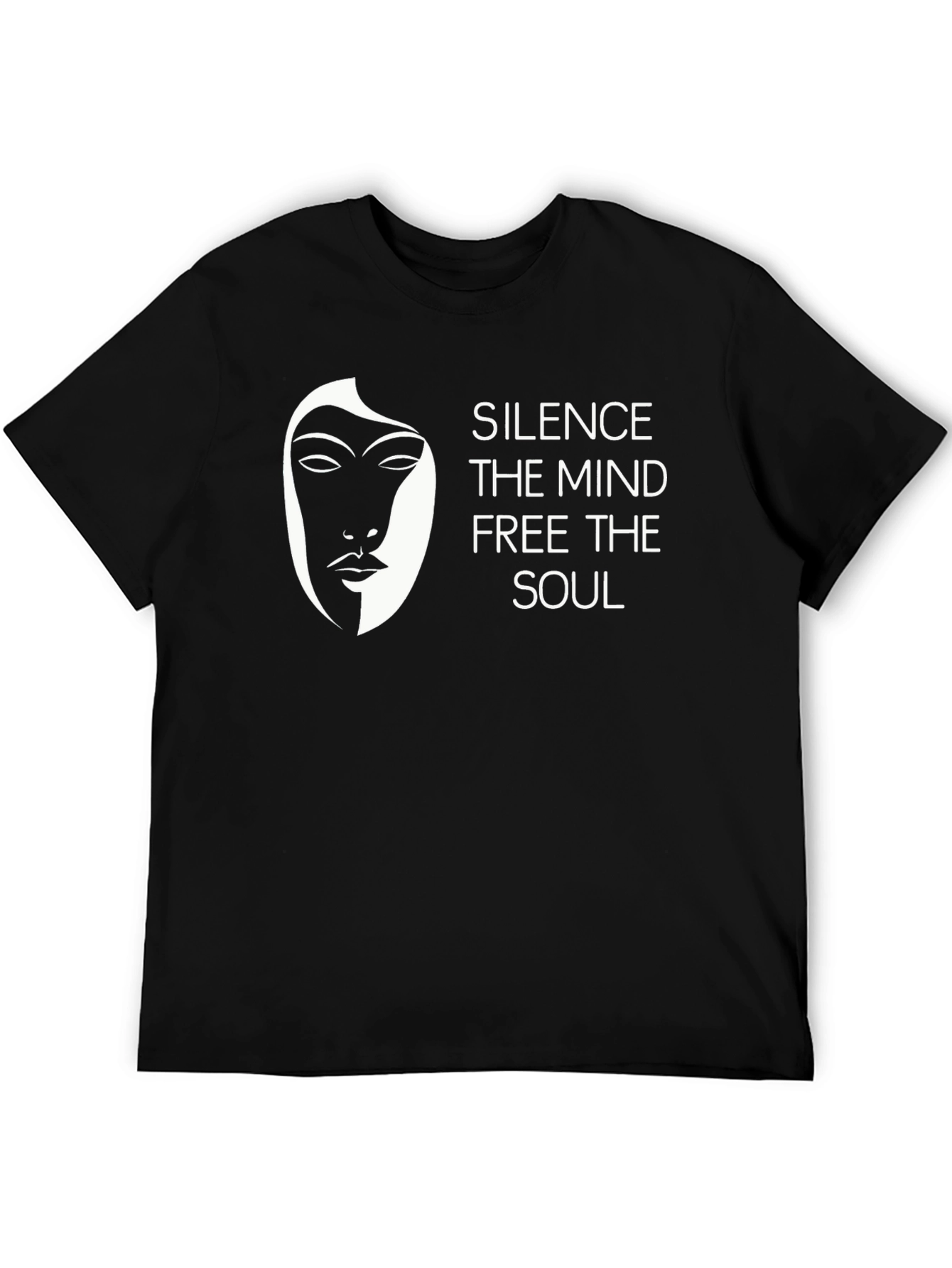 Silence Mind Free Soul T-Shirt - Black