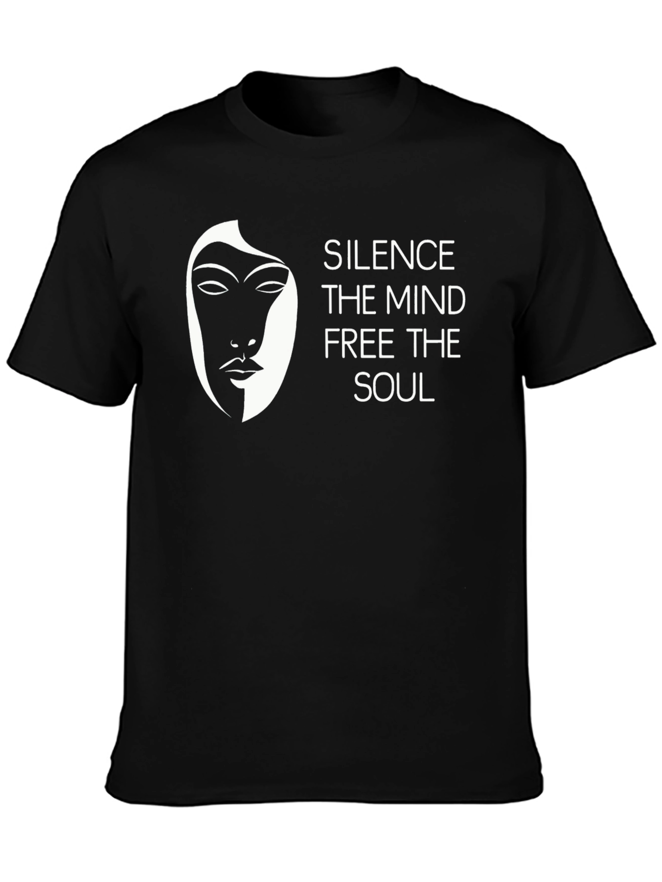 Silence Mind Free Soul T-Shirt - Black