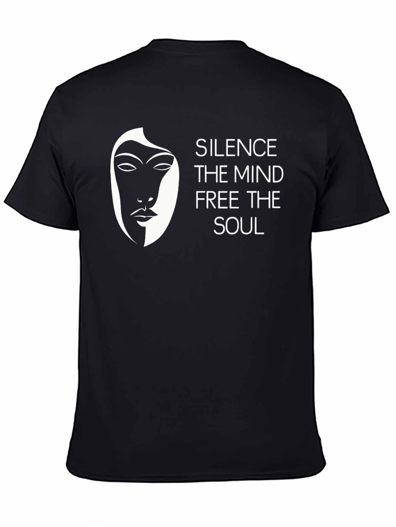 Silence Mind Free Soul T-Shirt - Black