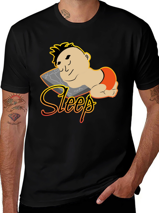 Funny Sleep T-Shirt - Cartoon Napping Design