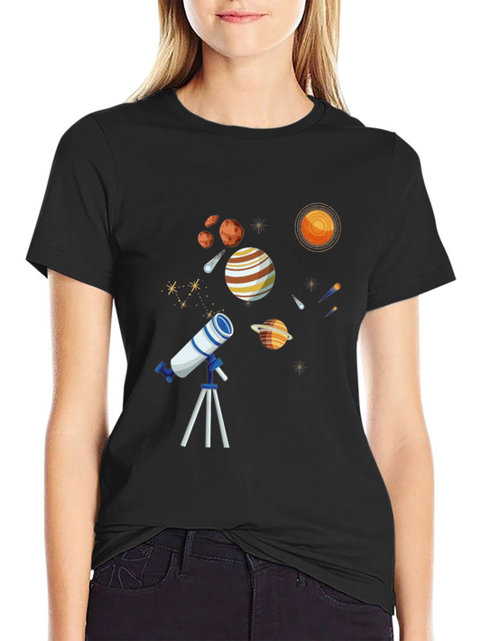 Space Explorer Graphic Tee - Black